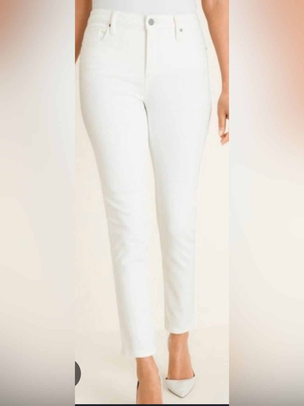 Chico's Crisp White Straight-Leg Jeans